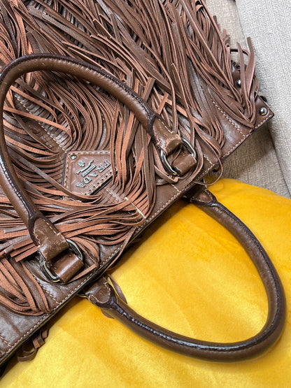 Prada Frange marrone