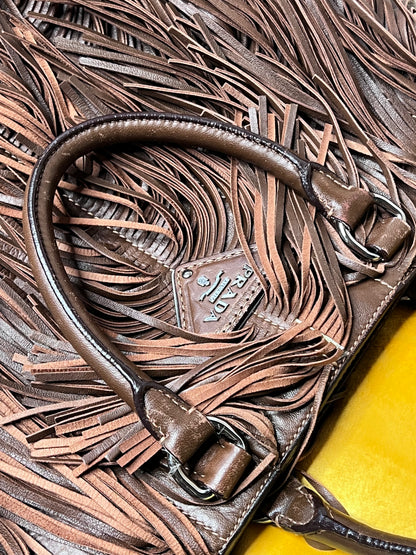 Prada Frange marrone