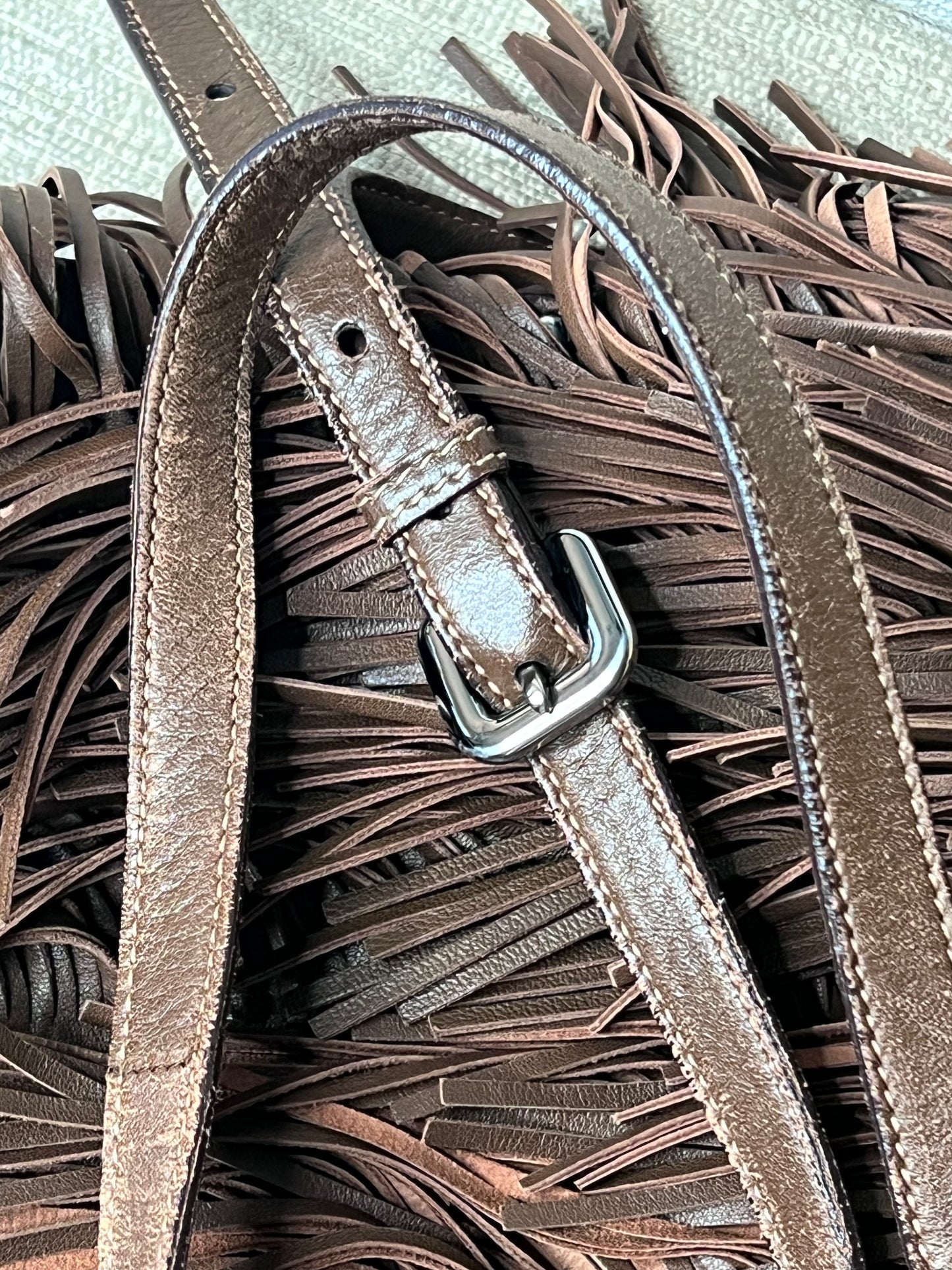 Prada Frange marrone
