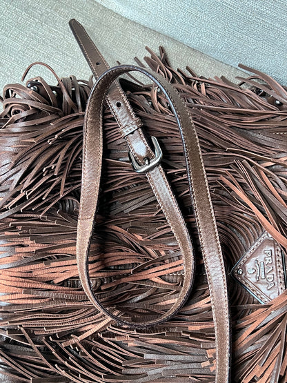 Prada Frange marrone