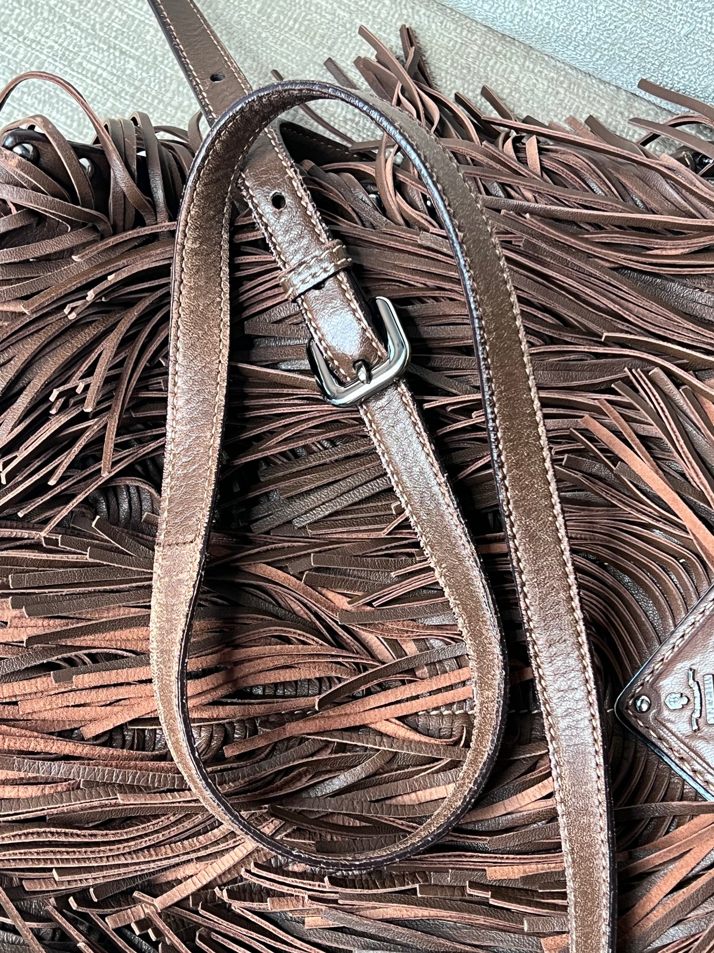 Prada Frange marrone