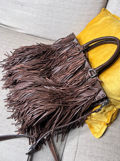 Prada Frange marrone