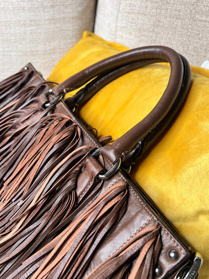 Prada Frange marrone