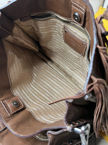 Prada Frange marrone