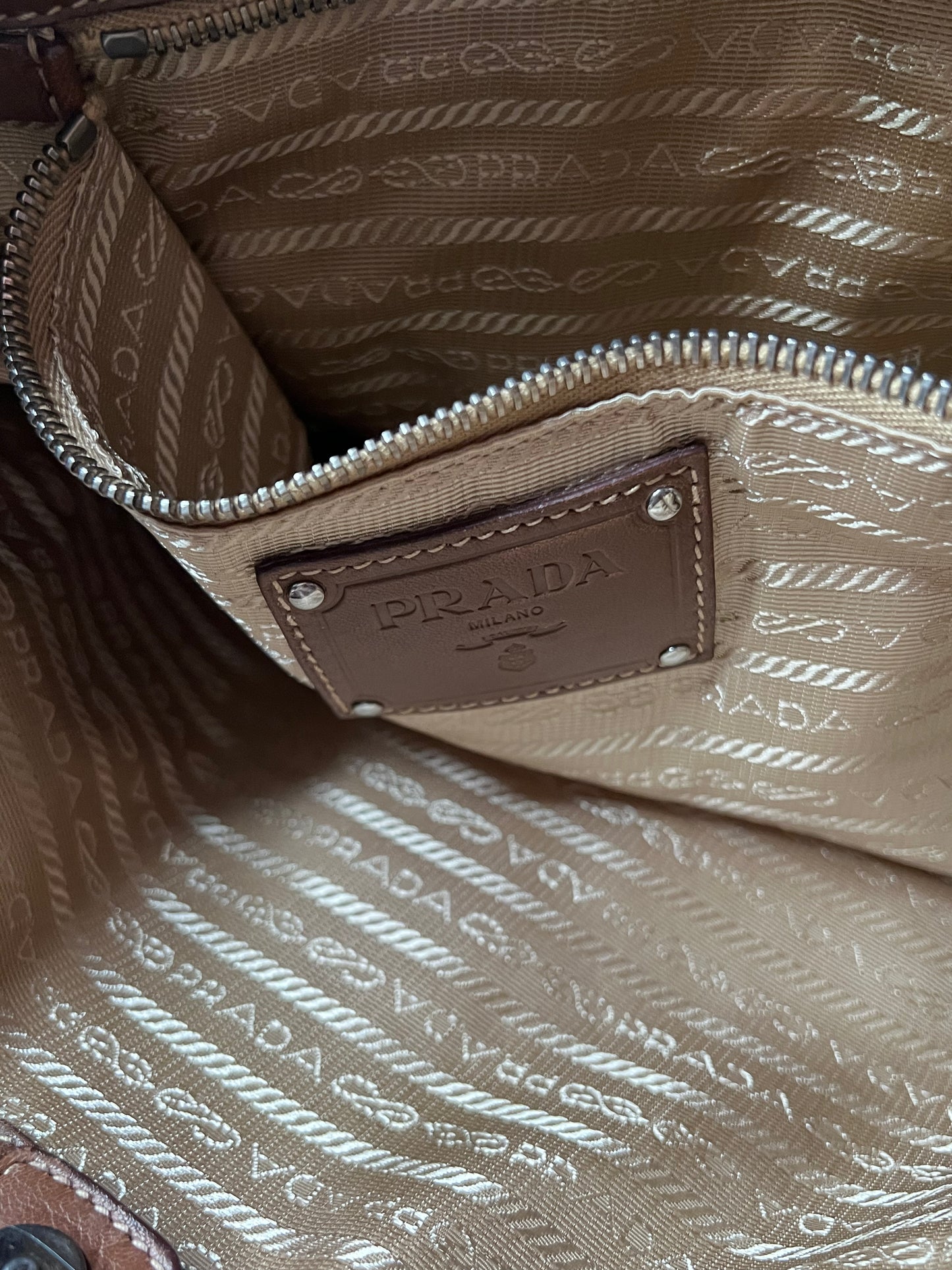Prada Frange marrone