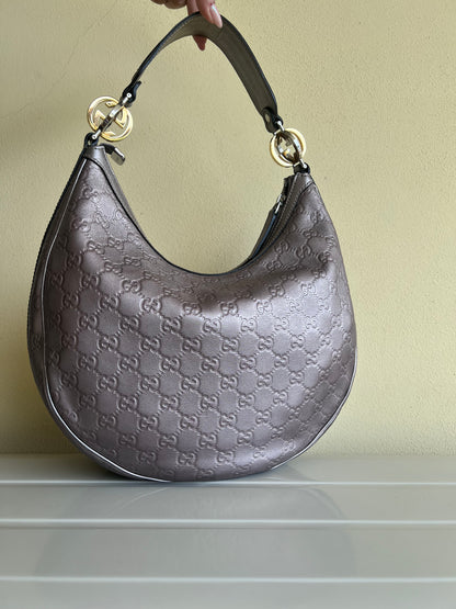 Gucci Hobo metalic leather
