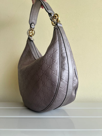Gucci Hobo metalic leather