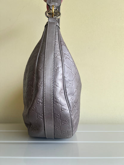 Gucci Hobo metalic leather