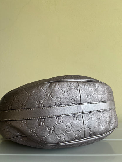 Gucci Hobo metalic leather