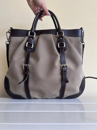 Prada Logo Jaquard tote
