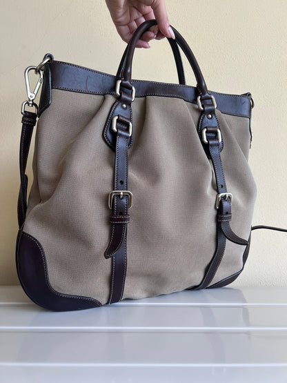 Prada Logo Jaquard tote