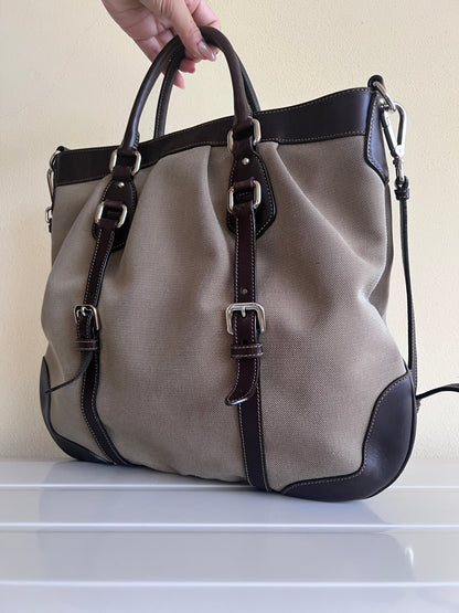 Prada Logo Jaquard tote