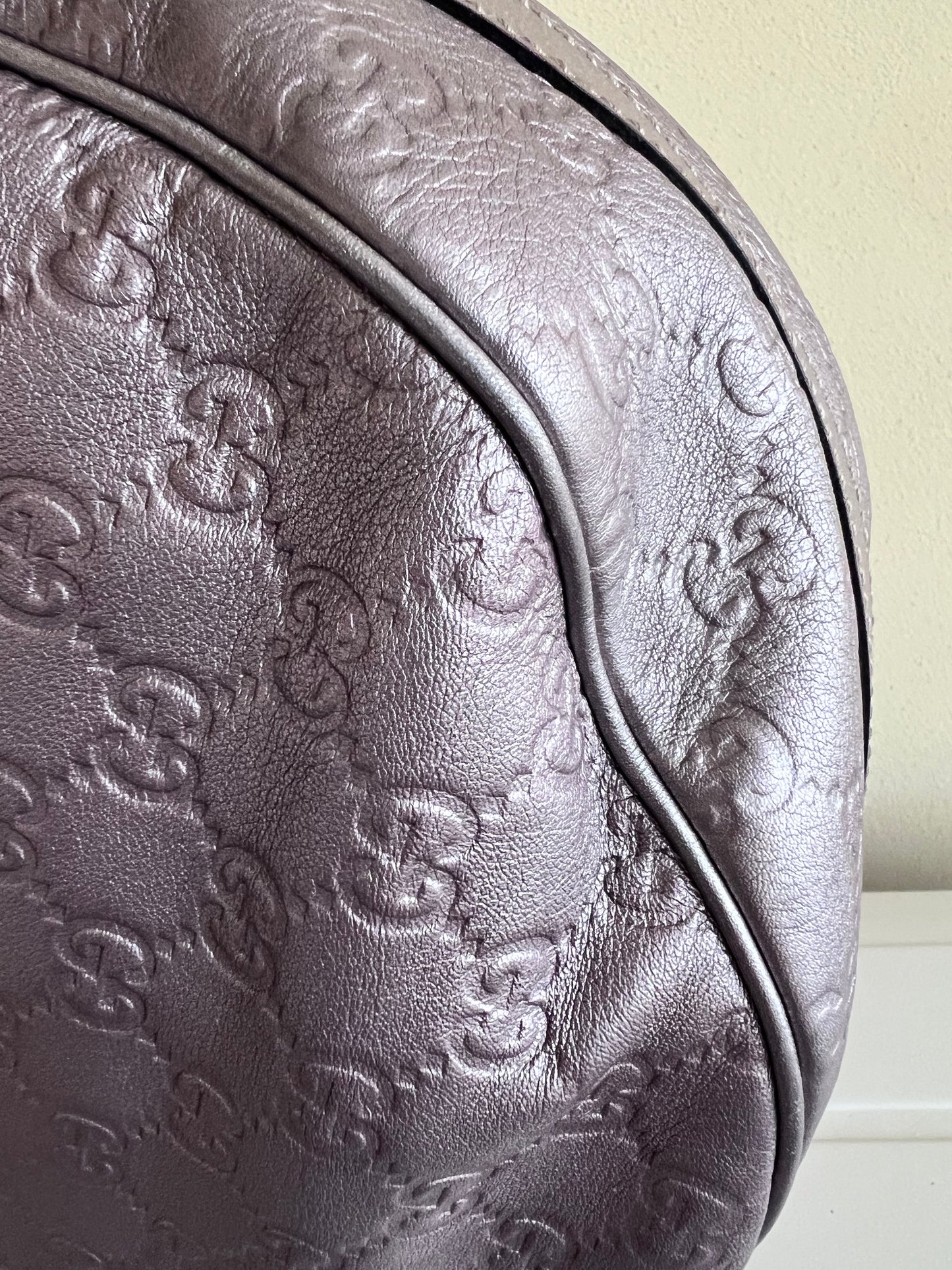 Gucci Hobo metalic leather