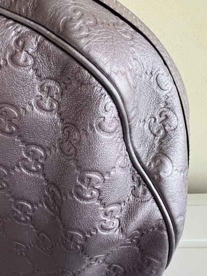 Gucci Hobo metalic leather