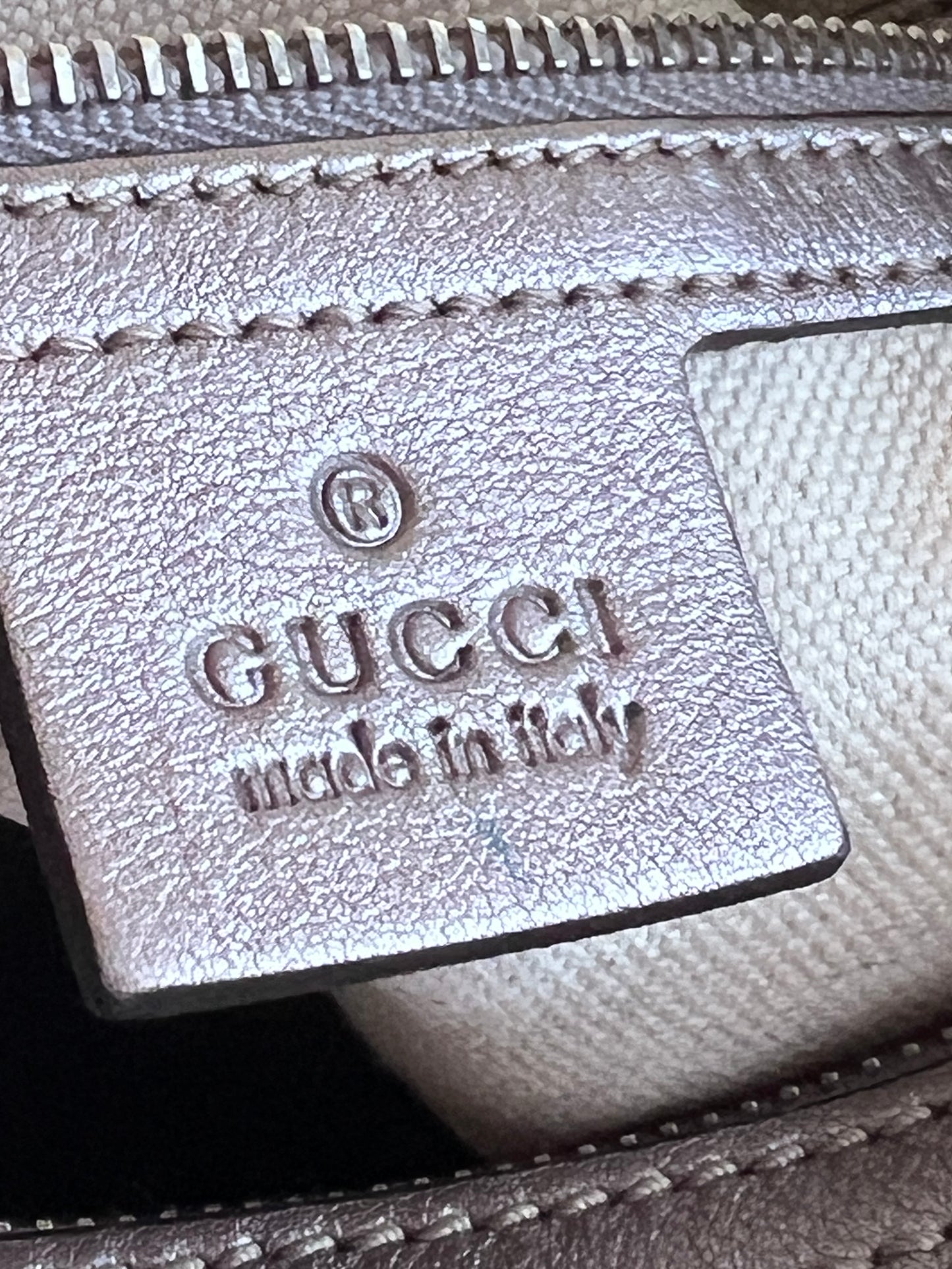 Gucci Hobo metalic leather