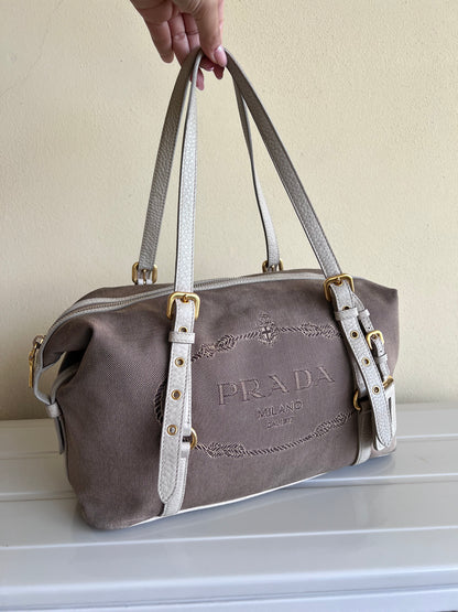 Prada Logo jaquard Beige