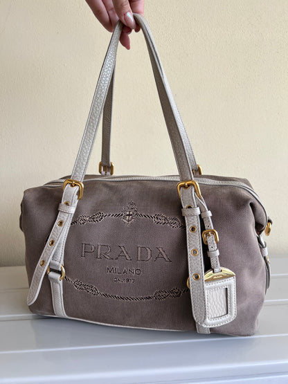 Prada Logo jaquard Beige