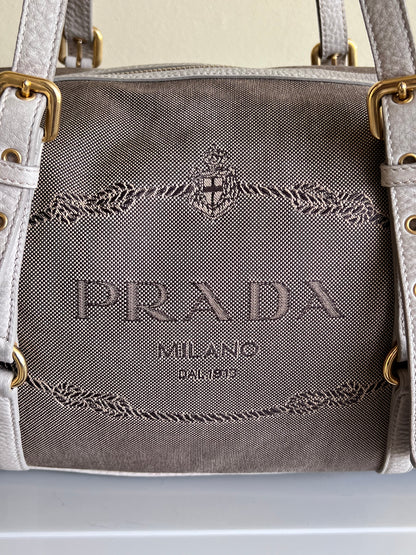 Prada Logo jaquard Beige