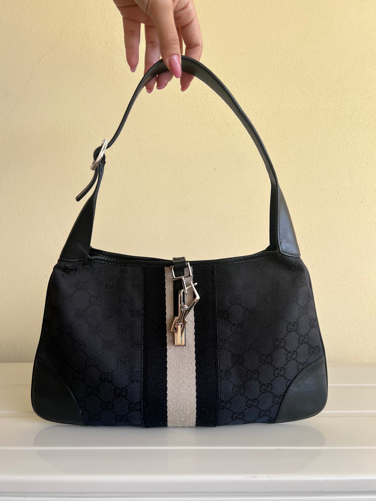 Gucci borsa a tracolla Jackie in tela GG Sherry Line