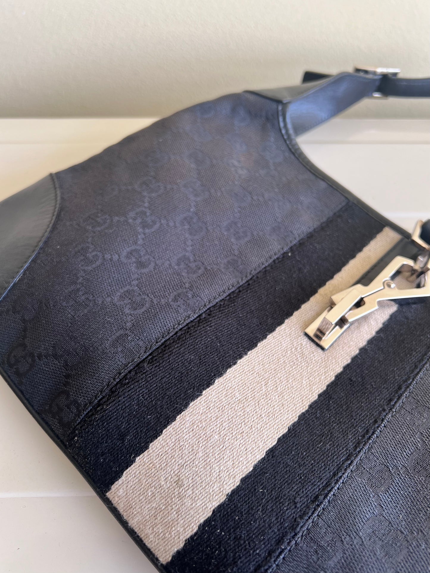Gucci borsa a tracolla Jackie in tela GG Sherry Line
