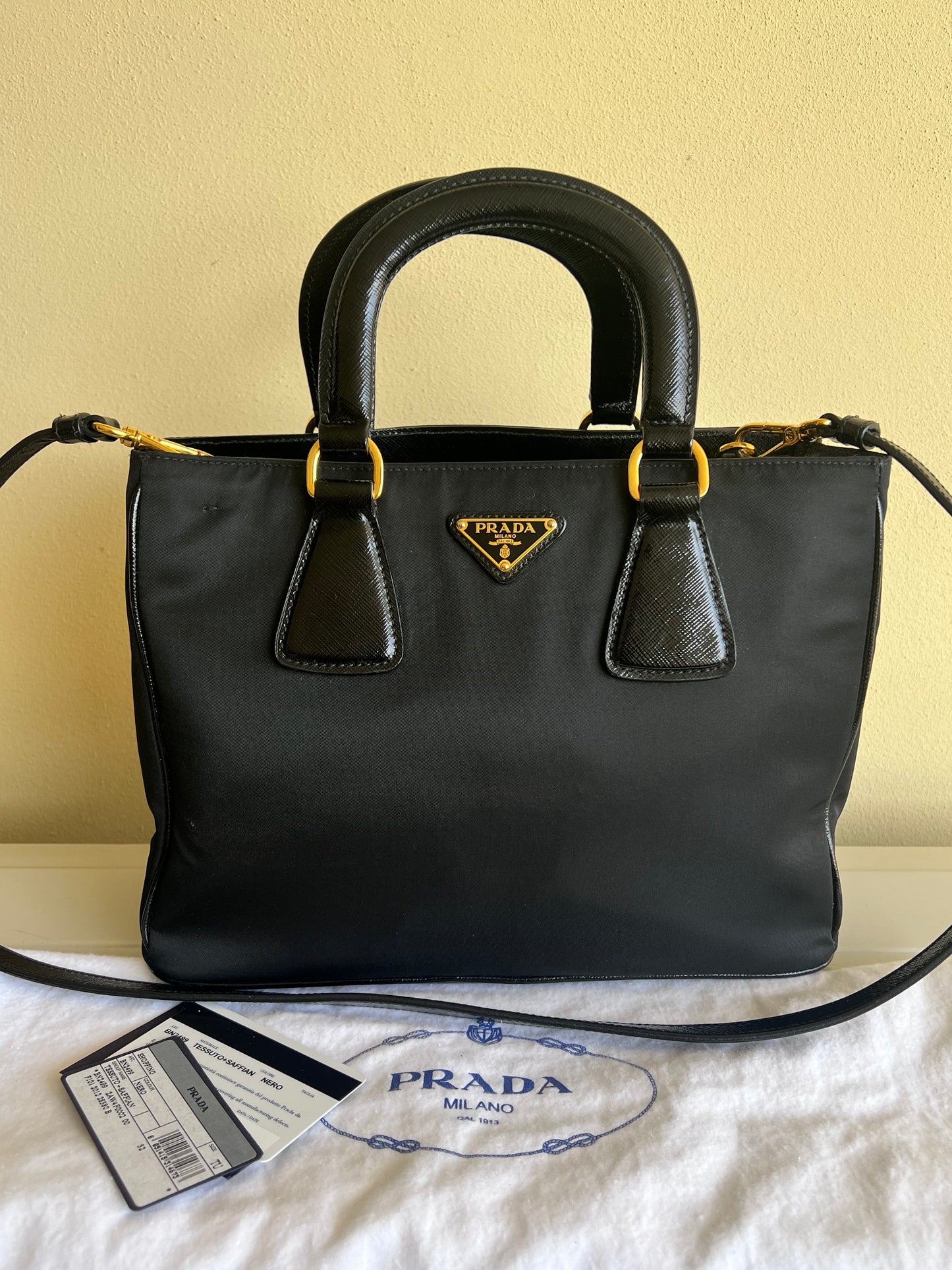 Prada tote Nylon e Saffiano