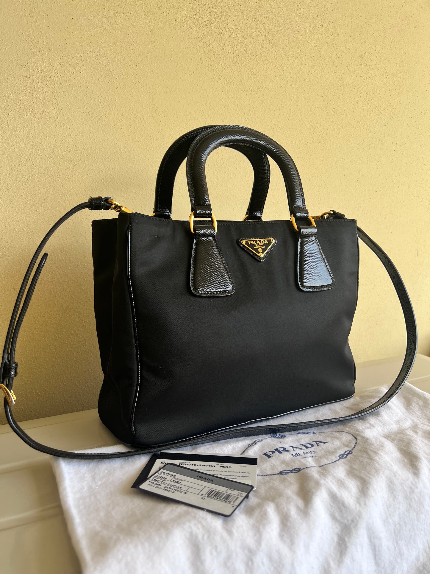 Prada tote Nylon e Saffiano