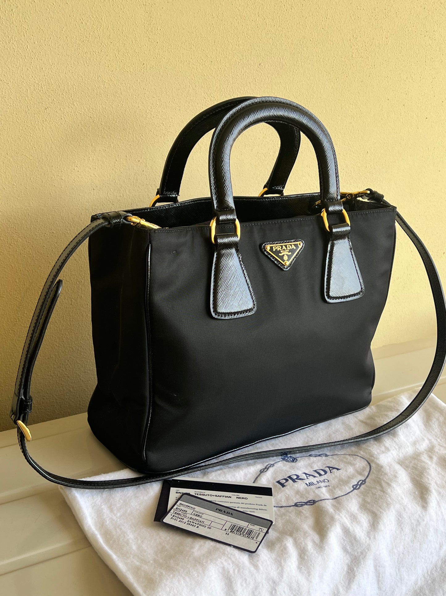 Prada tote Nylon e Saffiano
