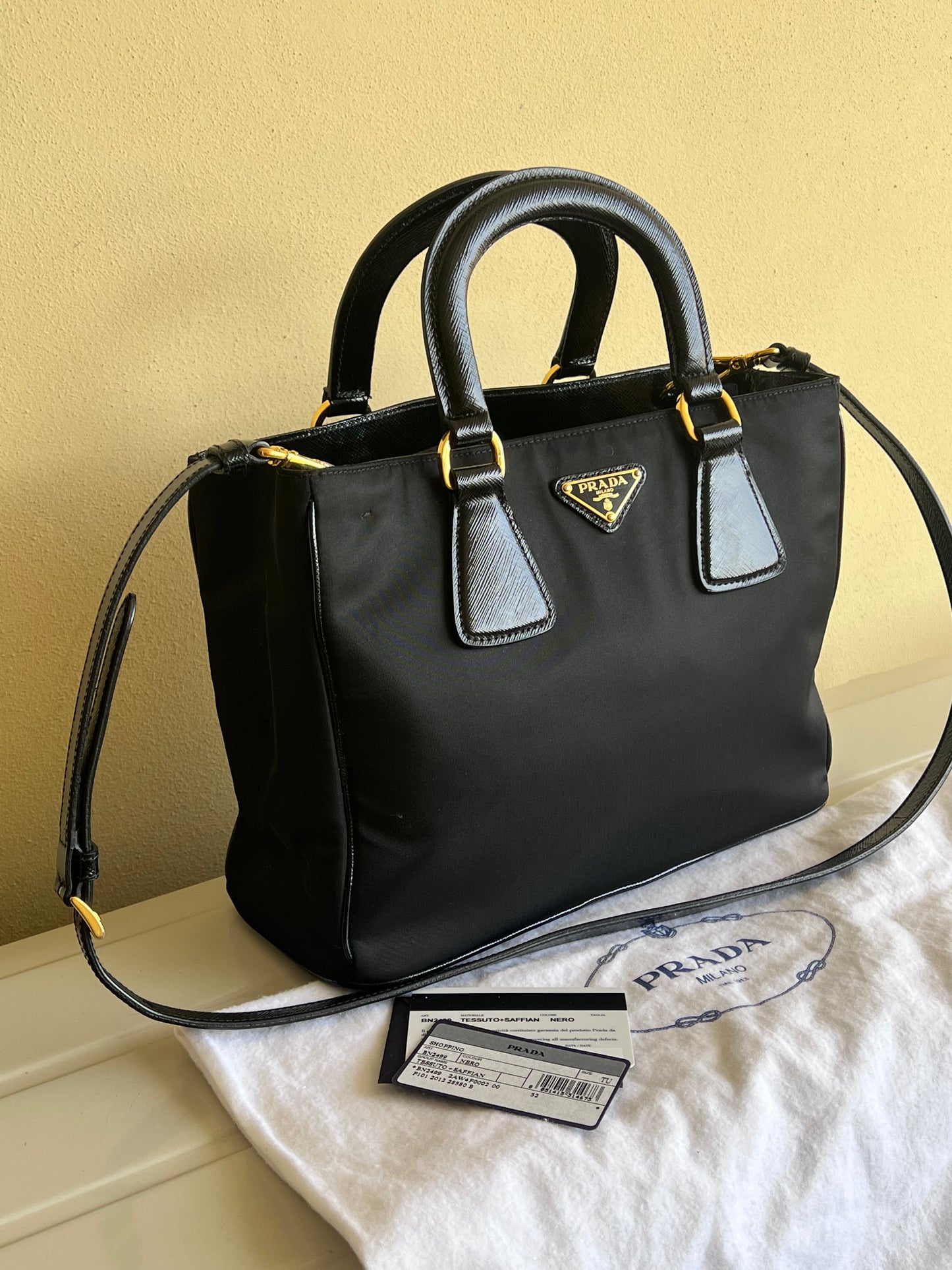 Prada tote Nylon e Saffiano