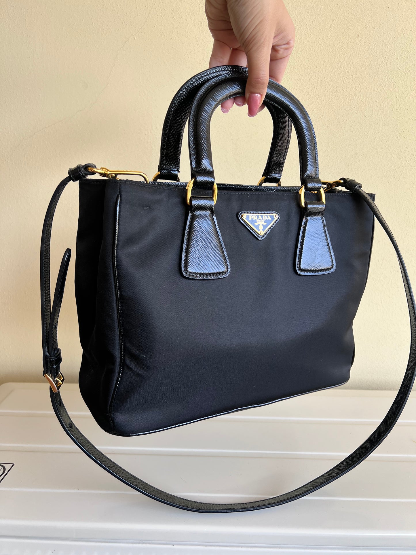 Prada tote Nylon e Saffiano