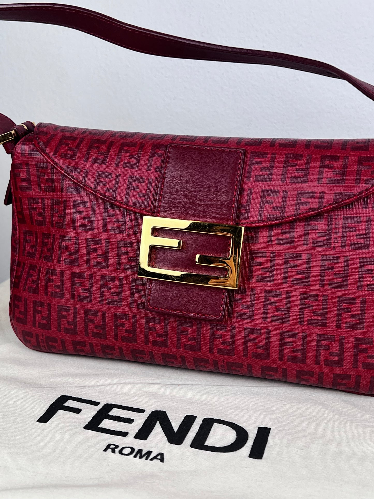 Fendi Baguette Zucchino Rossa
