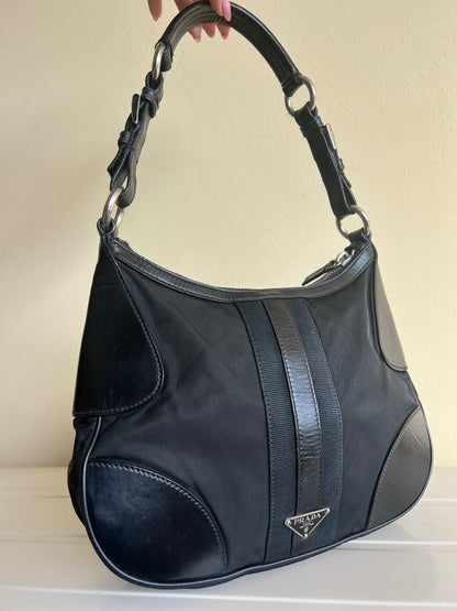 Prada Hobo nylon e pelle