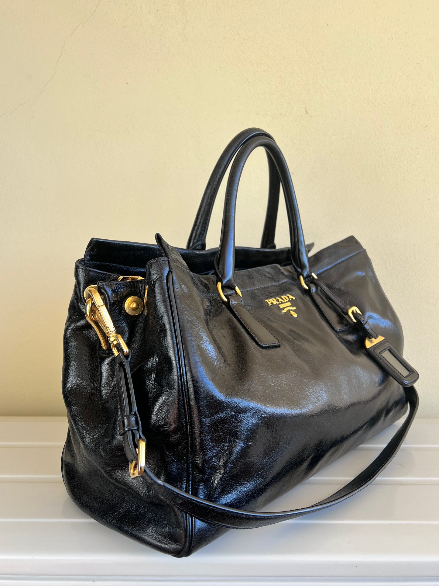 Prada Vitello Lux shine Nera