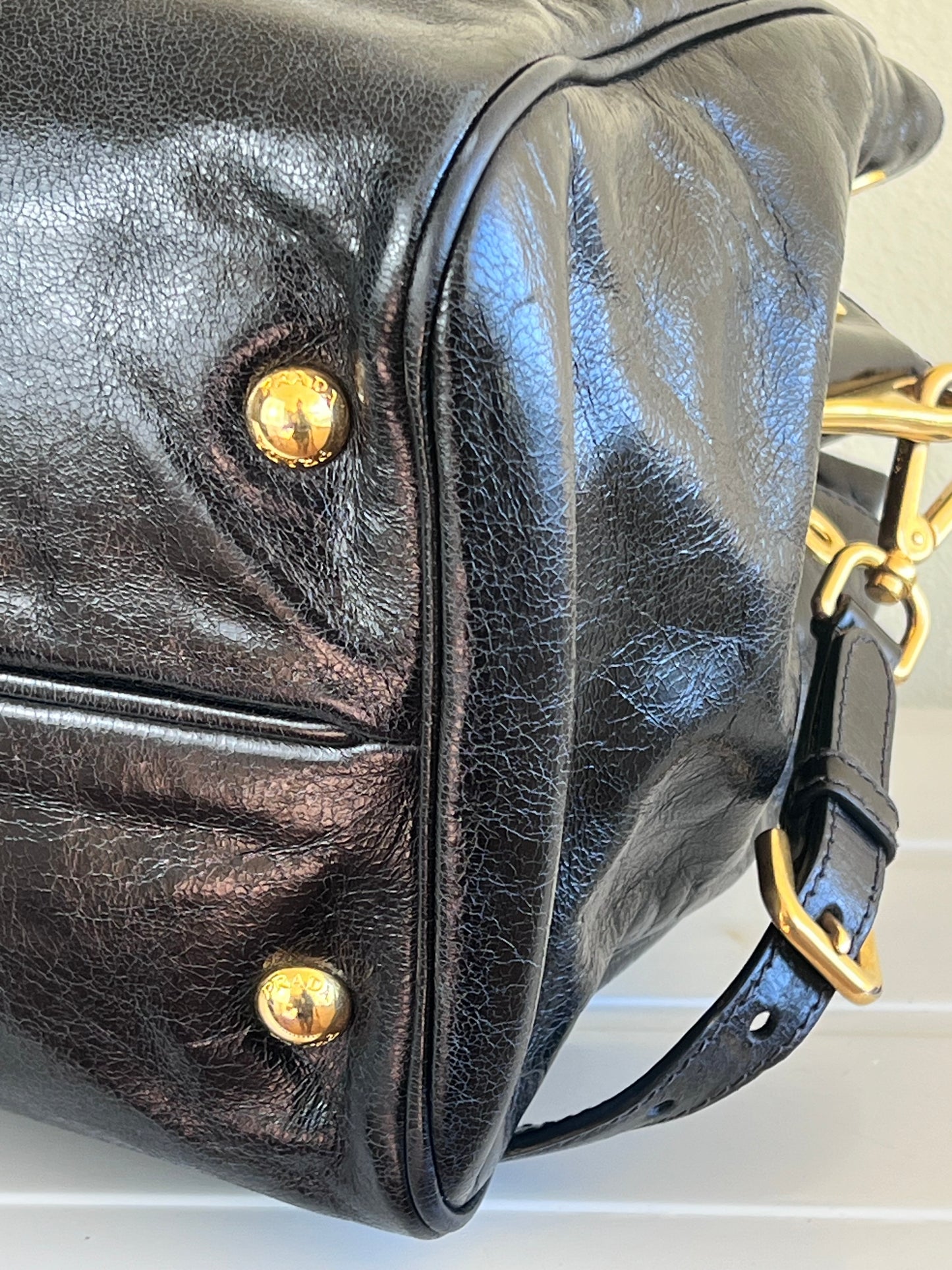 Prada Vitello Lux shine Nera