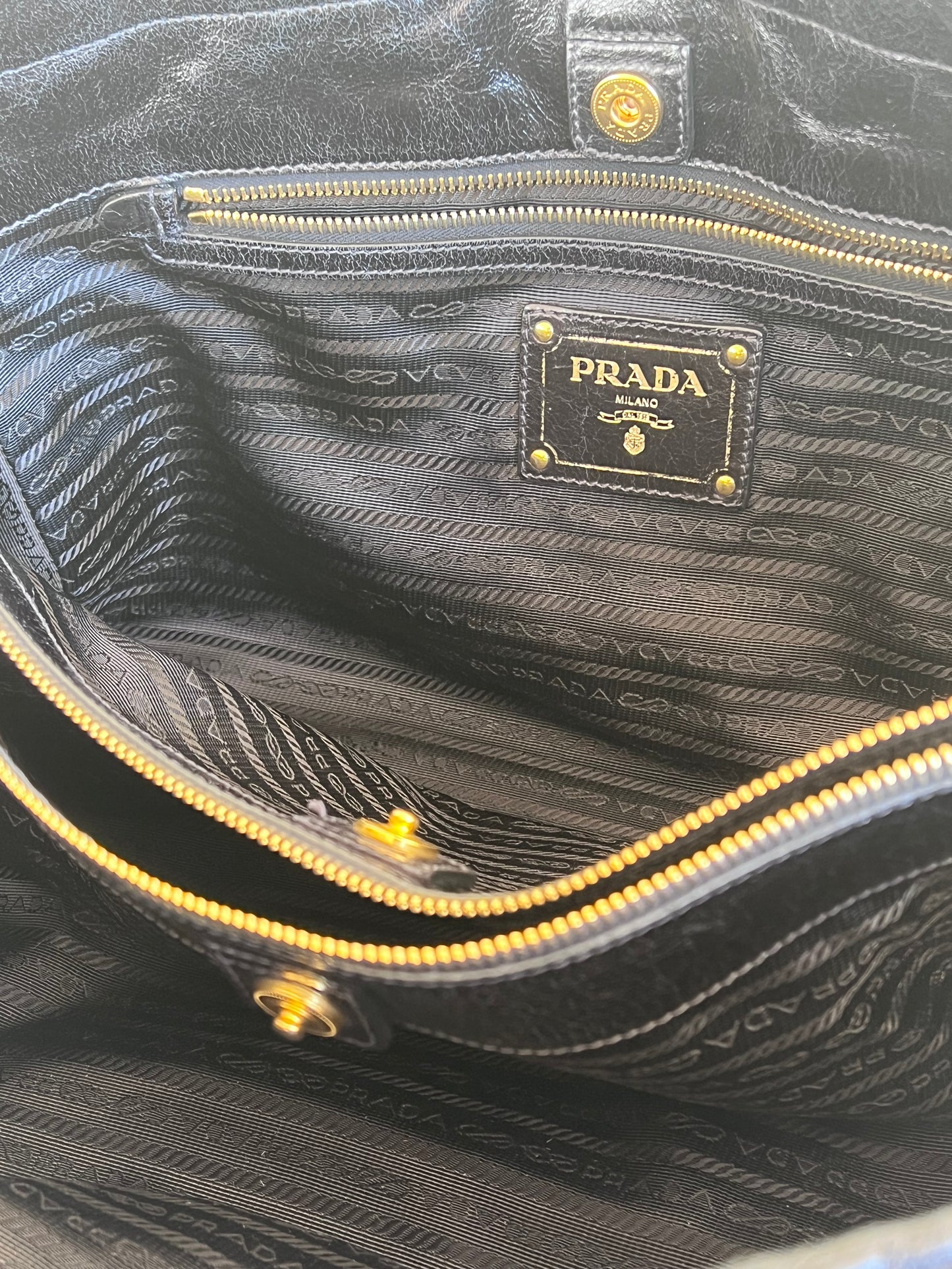 Prada Vitello Lux shine Nera