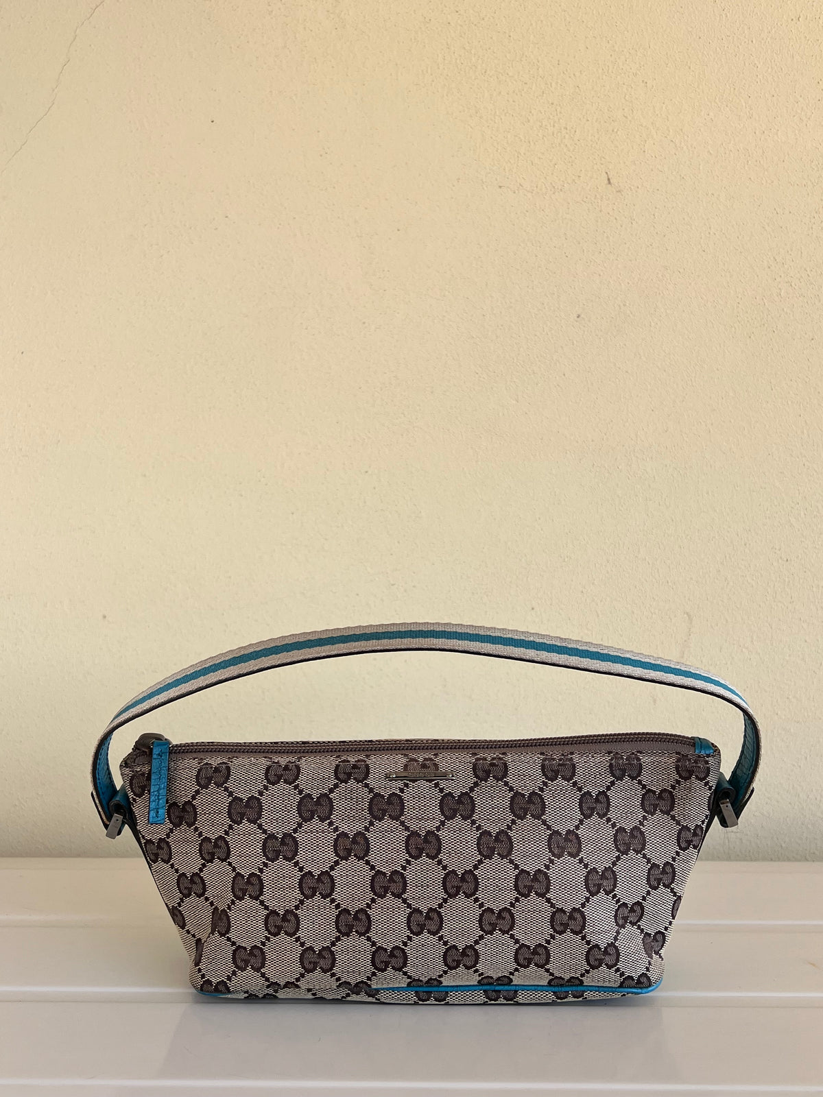Gucci boat bag turquoise
