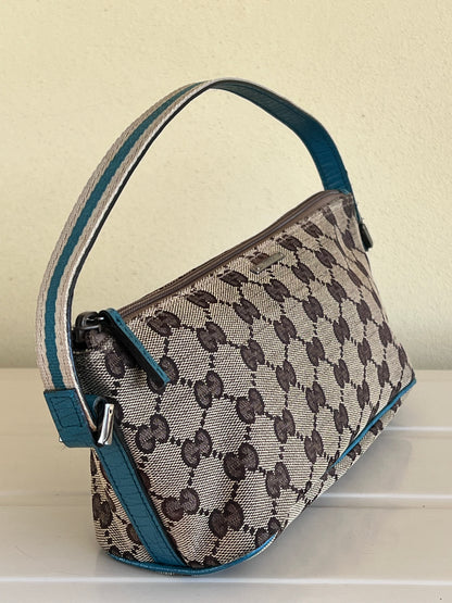 Gucci boat bag turquoise