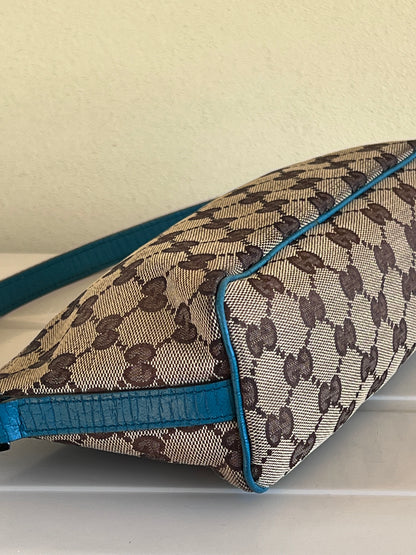 Gucci boat bag turquoise