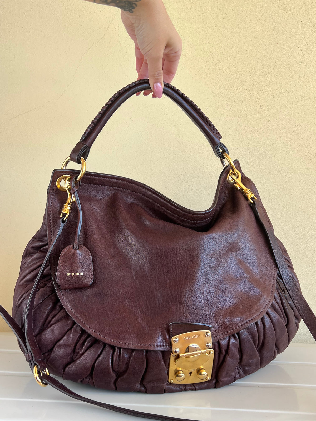 Miu Miu Coffer Brown