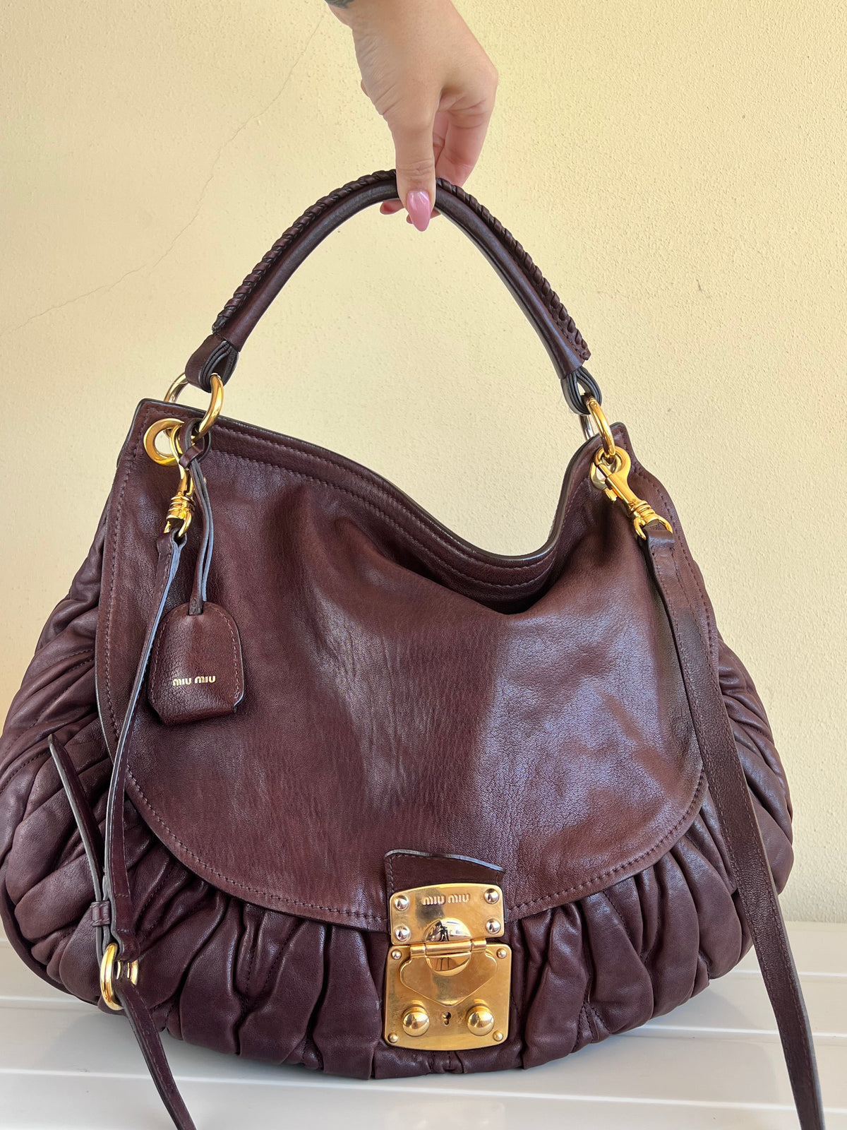 Miu Miu Coffer Brown