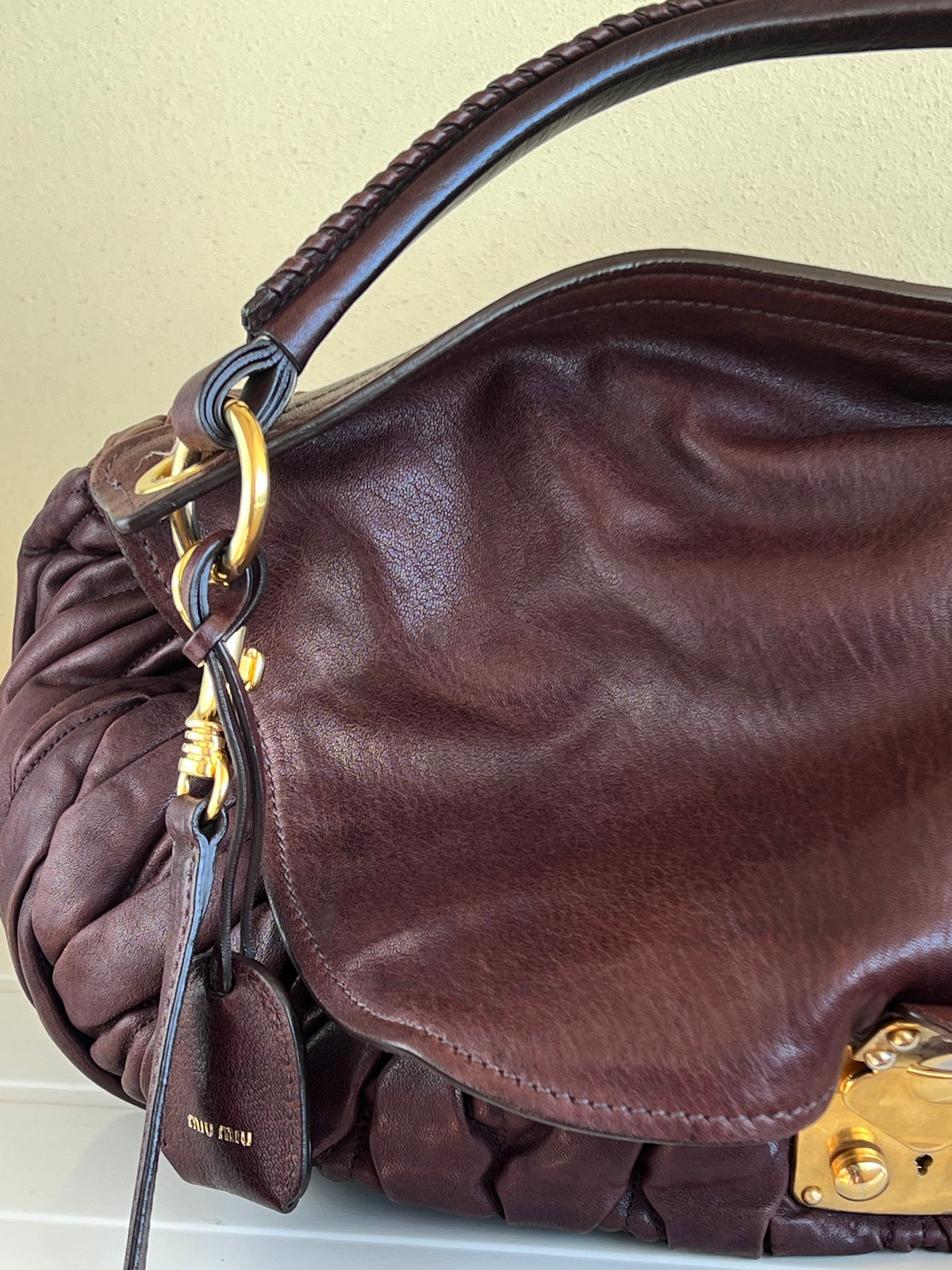 Miu Miu Coffer Brown