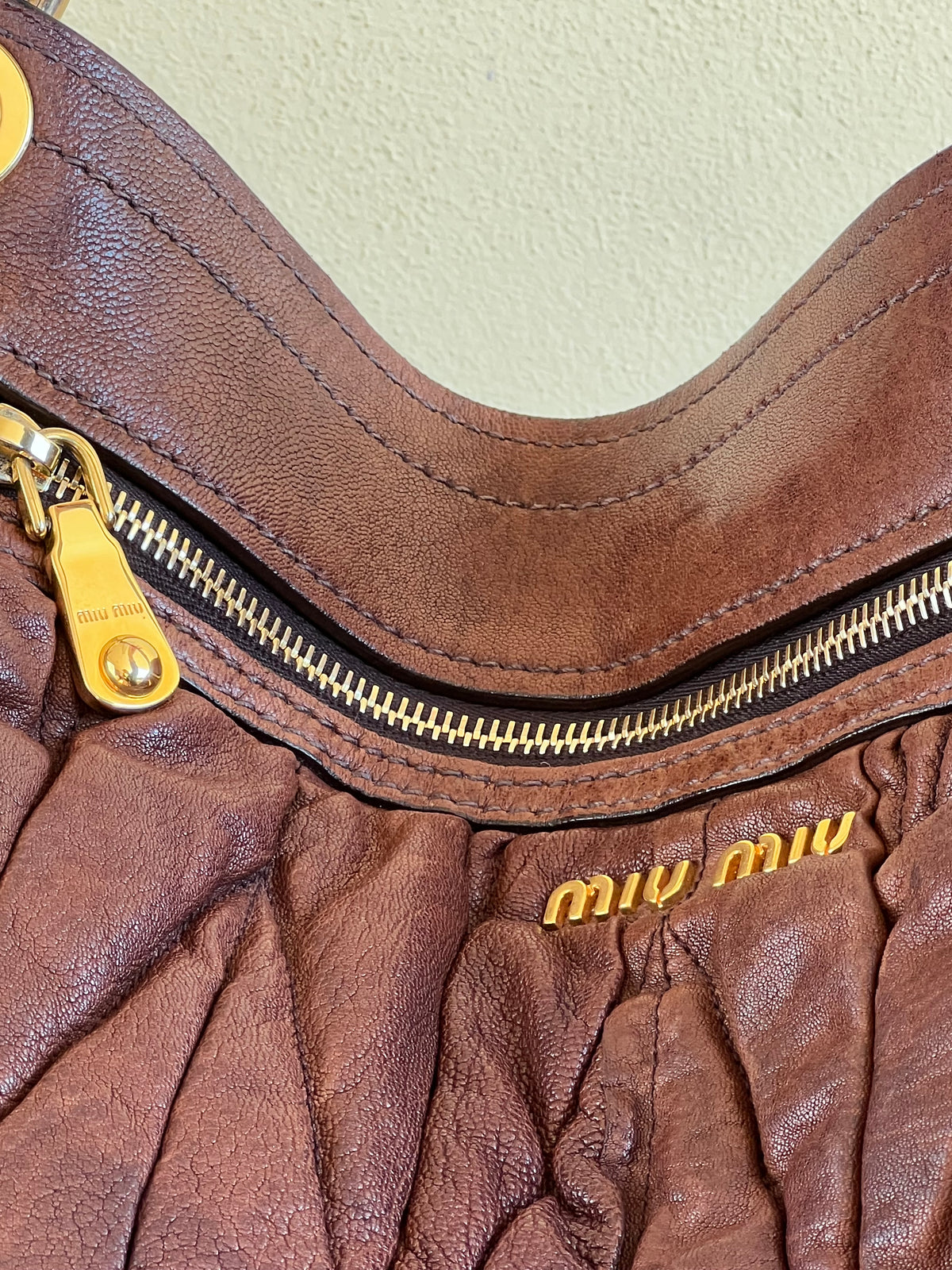 Miu Miu Coffer Brown