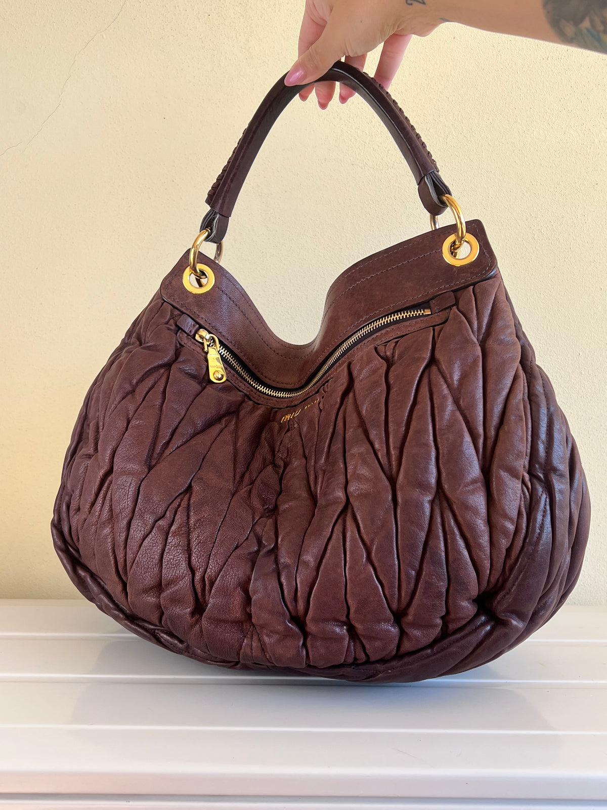 Miu Miu Coffer Brown