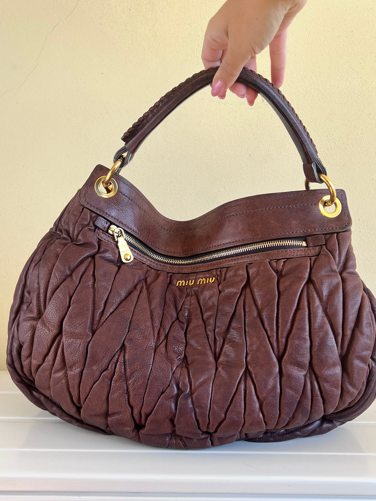 Miu Miu Coffer Brown