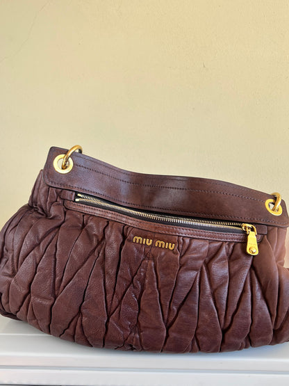 Miu Miu Coffer Brown