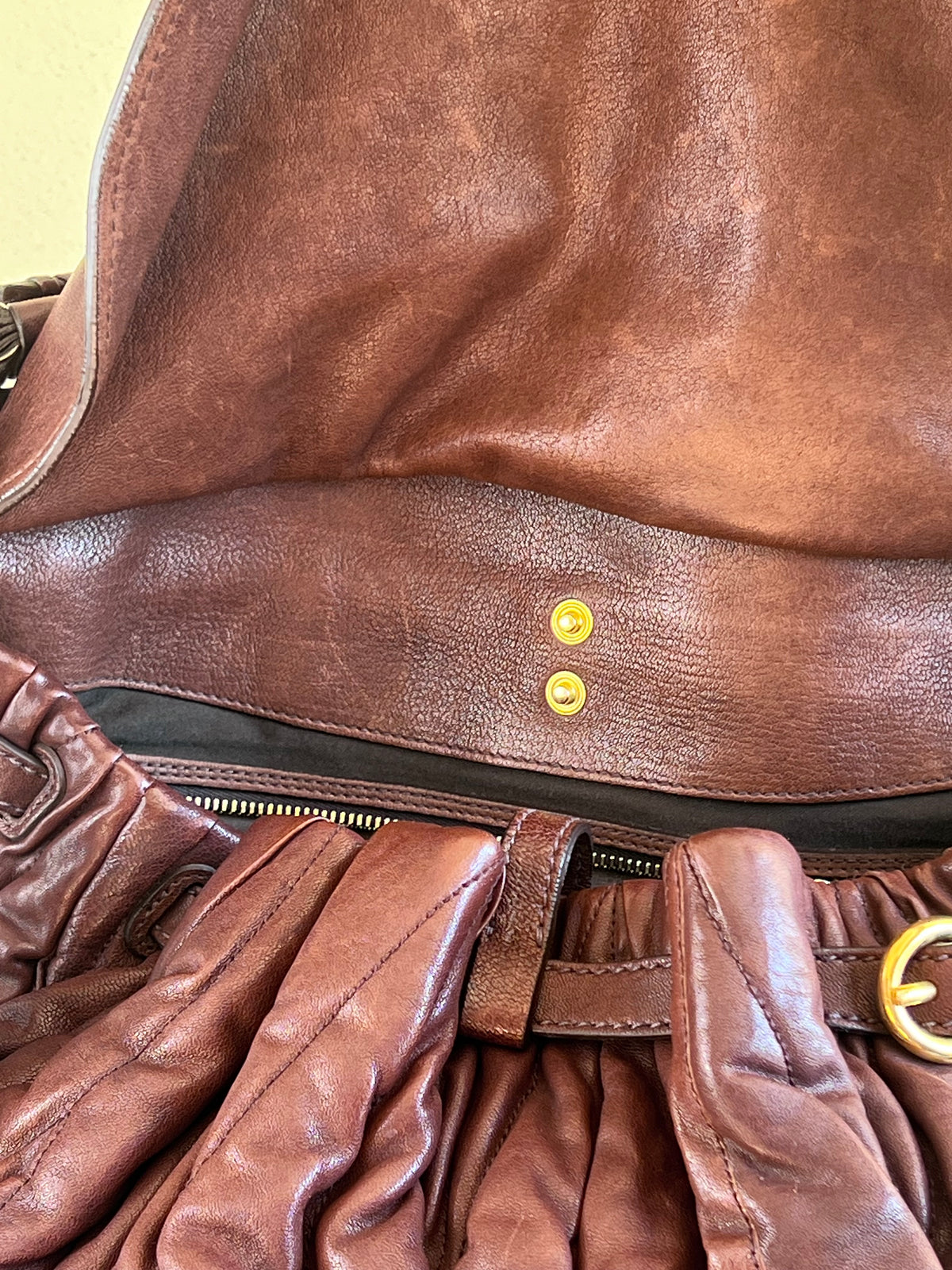 Miu Miu Coffer Brown