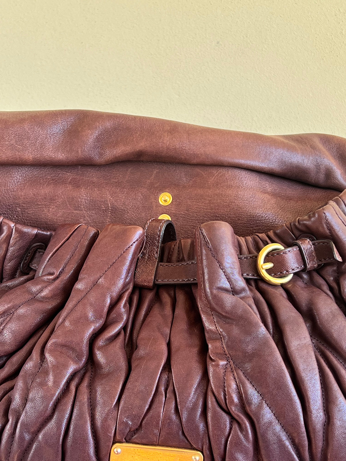 Miu Miu Coffer Brown