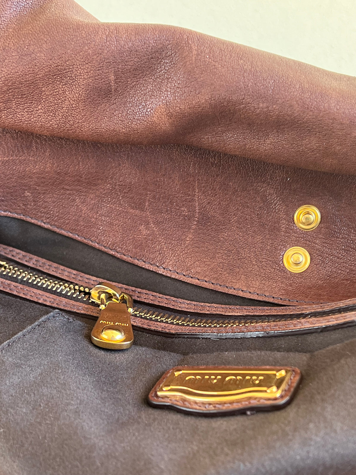 Miu Miu Coffer Brown