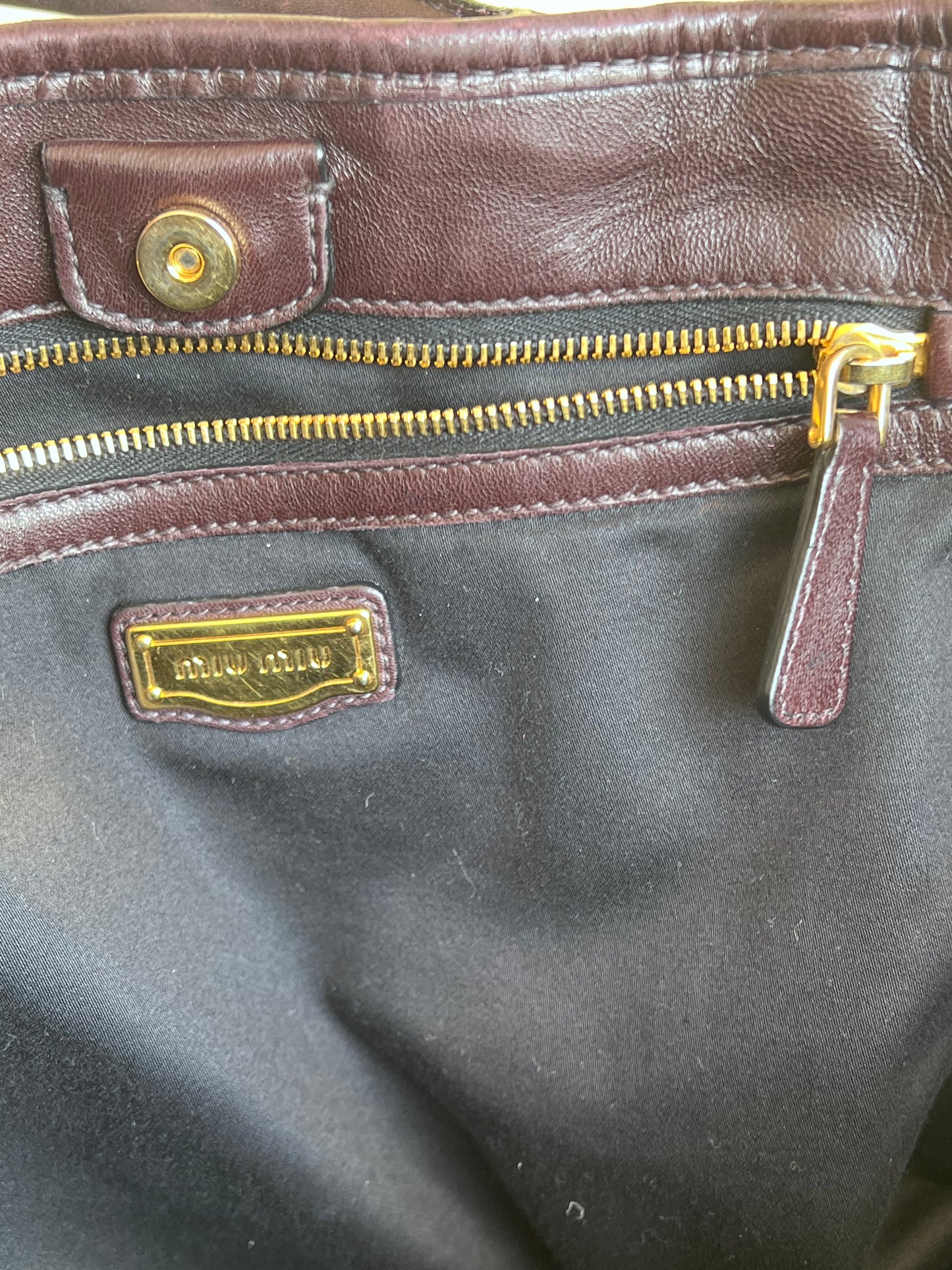 Tote Miu Miu Choccolate
