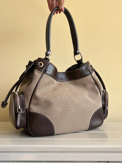 Prada hobo Jacquard Canvas