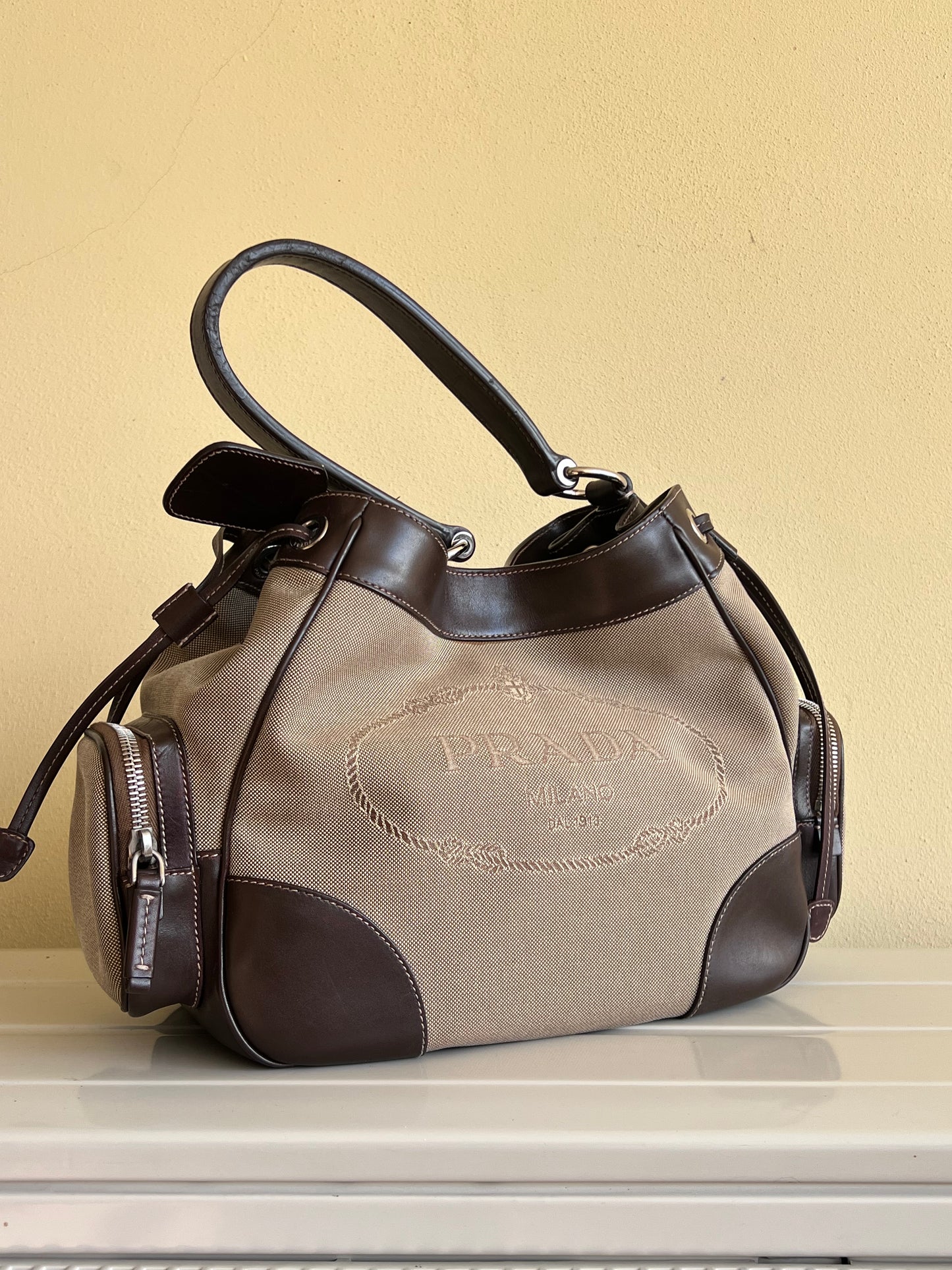 Prada hobo Jacquard Canvas
